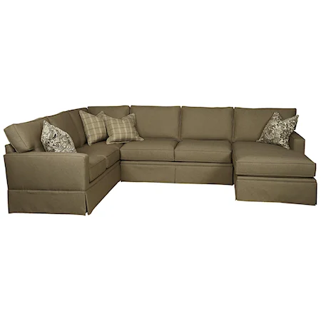 Contemporary High End Sectional Sofa with Chaise